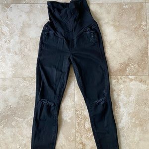 Black Mother Denim Maternity Jean